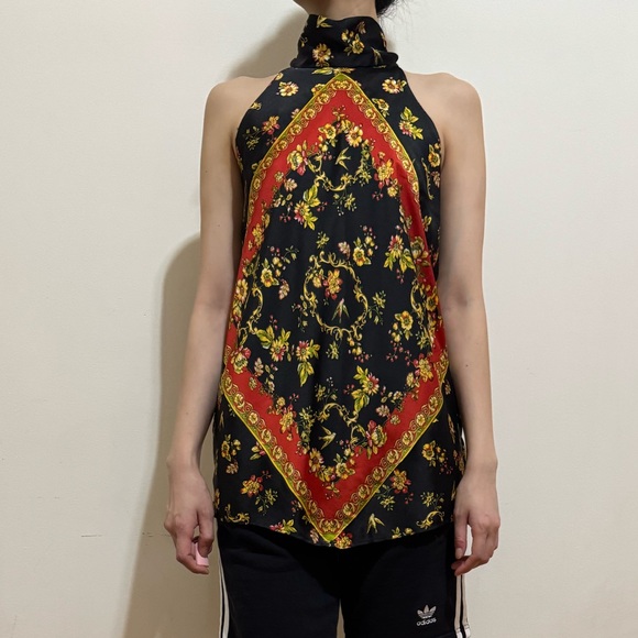 Zara Tops - Floral Halter Neck Top